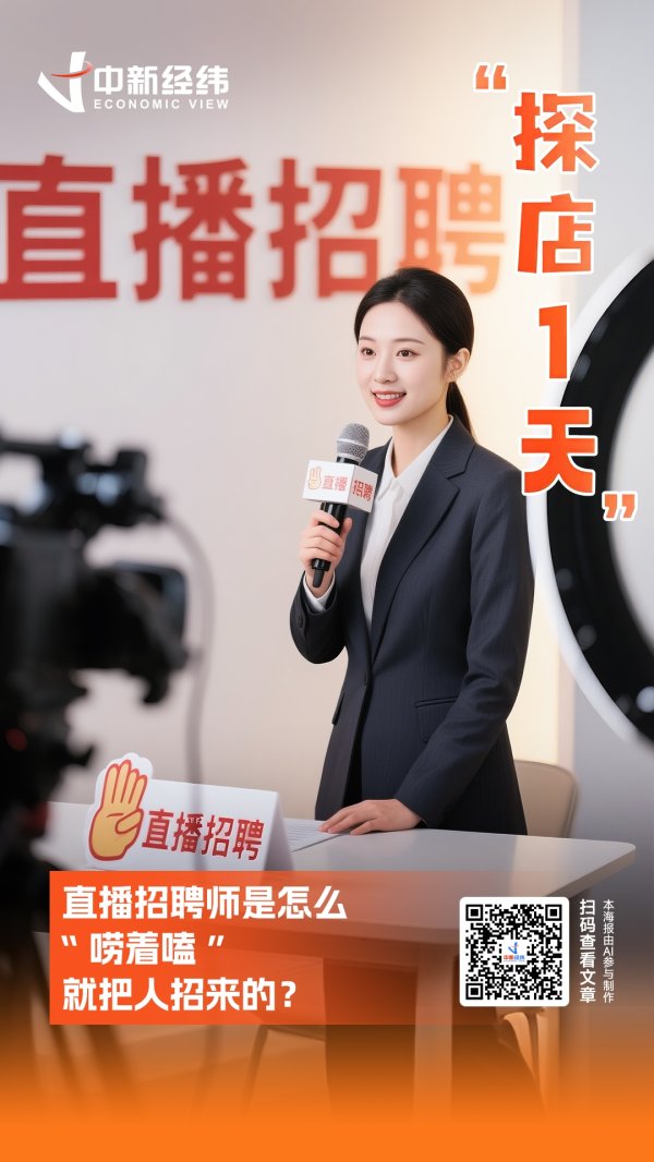 广信配资 探店1天｜直播招聘师是怎么“唠着嗑”就把人招来的？